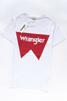 KOSZULKA WRANGLER SS LOGO TEE WHITE W7C50FQ12 112131710