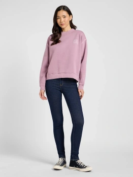 DAMSKA BLUZA LEE GRAPHIC CREW SWS PLUMBERRY 112371890