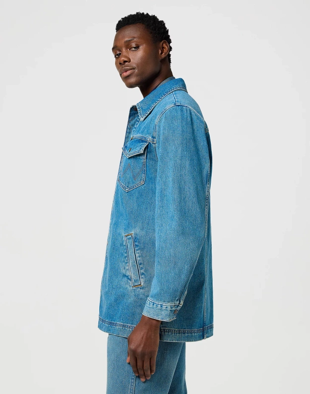 MESKA KURTKA JEANSOWA  WRANGLER  WRANGE JACKET IRON FORGE 112371445