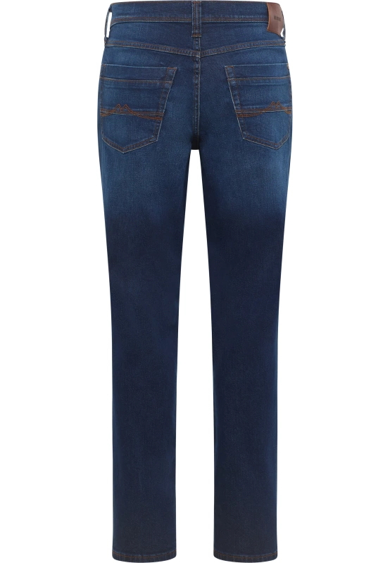 Męskie Spodnie Jeansowe Mustang Style Washington Straight Denim Blue 1015885 5000 802
