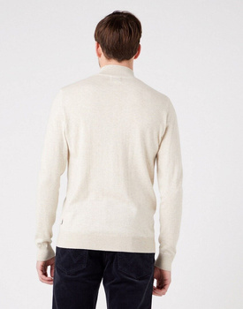 WRANGLER SEASONAL KNIT MĘSKI SWETER GOLF OAT MELE W8D12PC17 112321351