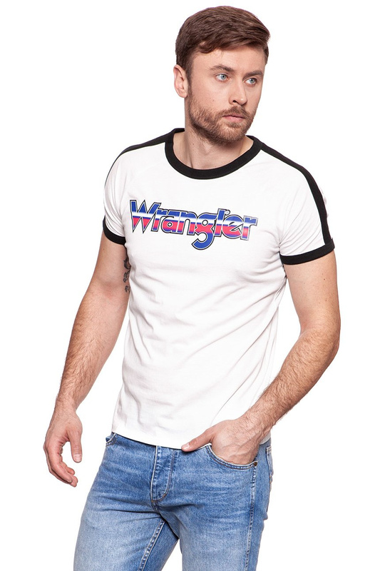 KOSZULKA WRANGLER RAGLAN TEE VAPOROUS GRAY W7B77FKWV 112131547