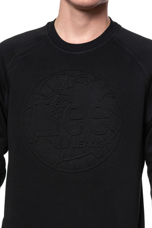 BLUZA LEE EMBOSSED CREW SWS BLACK L81PSP01 112121882