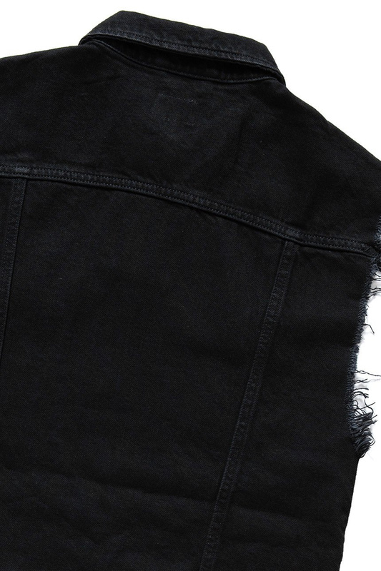 DAMSKA BEZRĘKAWNIK JEANSOWY WRANGLER LONG VEST BLACK W418RJ24Q 112128797