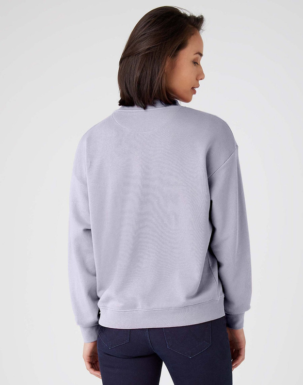 WRANGLER RETRO SWEAT DAMSKA BLUZA KLASYCZNA LOGO HEIRLOOM LILAC W6N0HAXGE 112144801