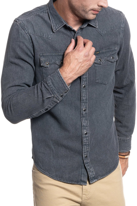 LEE LEE RIDER SHIRT ALLOY GREY L851PAJB 112122516
