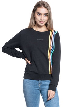 BLUZA DAMSKA WRANGLER REGULAR SWEAT FADED BLACK W6N2HAXV6 112130789