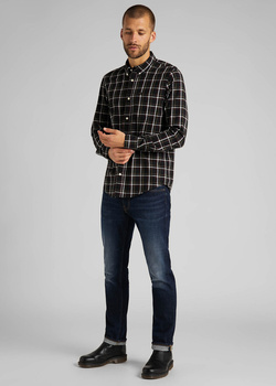 LEE BUTTON DOWN BLACK L880RN01 112123422