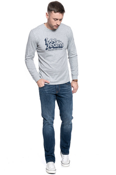 MĘSKI LONGSLEEVE LEE SEASONAL 70S LOGO GREY MELE L62OFQ37 112114755