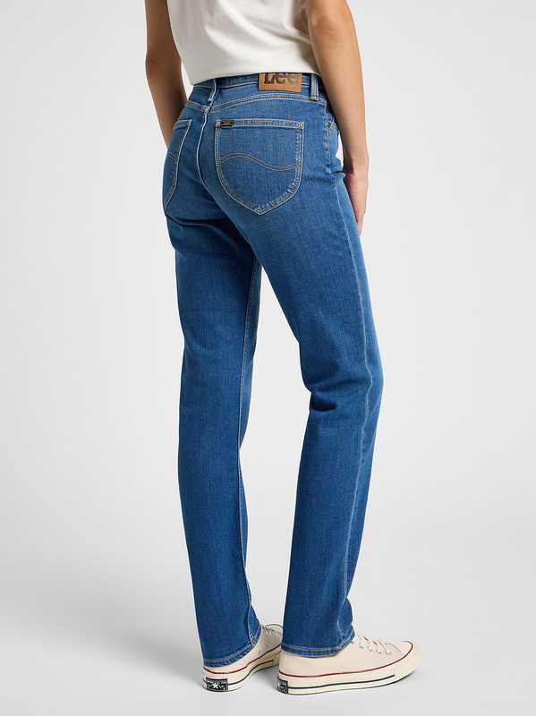 LEE DAMSKIE SPODNIE JEANSOWE LEE MARION STRAIGHT MID STOP 112355267