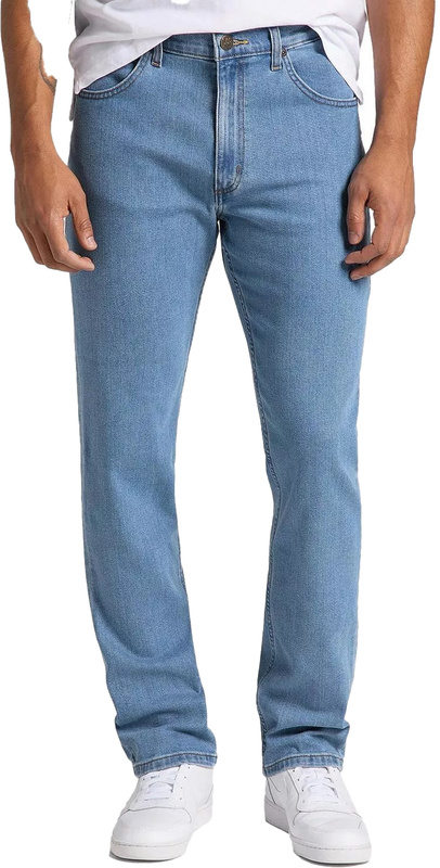 LEE BROOKLYN MĘSKIE SPODNIE JEANSOWE STRAIGHT LIGHT STONEWASH L452MG66 112110160