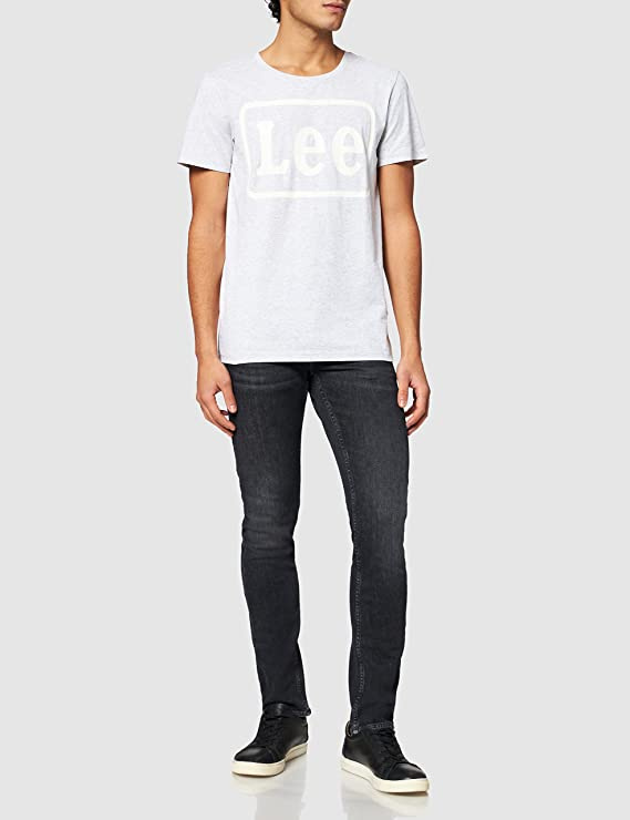 LEE BOX LOGO TEE MĘSKI T-SHIRT KOSZULKA Z KRÓTKIM RĘKAWEM NIGHT SKY L61YBCSJ 112114110