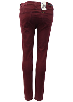 LEE SKINNY DAMSKIE SPODNIE SCARLETT RICH BURGUNDY L526GHIS