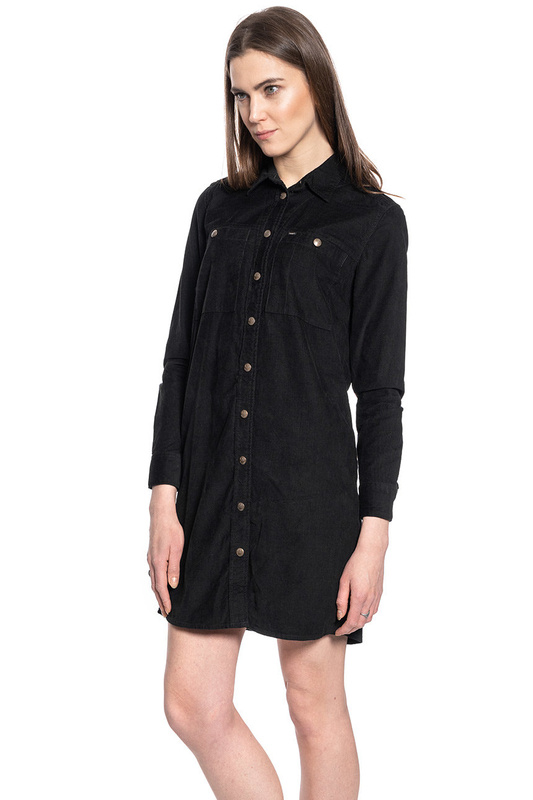 LEE WORKSHIRT DRESS DAMSKA SUKIENKA BLACK L50SMR01 112111405