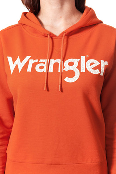 BLUZA WRANGLER LOGO HOODY BURNT OC W6078HP3B 112130446