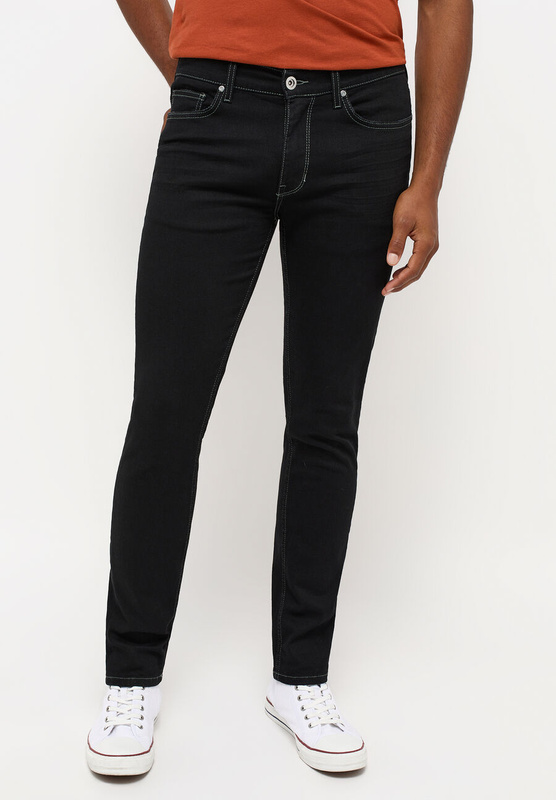 MUSTANG FRISCO SKINNY MĘSKIE SPODNIE JEANSOWE DENIM BLACK 1014584 4000 906