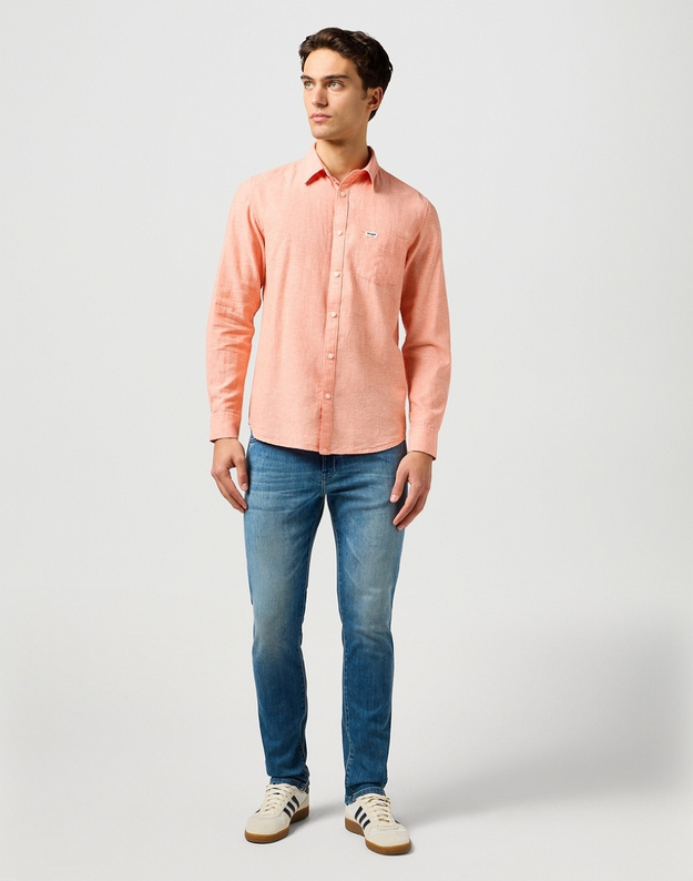 MESKA KOSZULA WRANGLER 1 PKT SHIRT FLAMINGO 112362752