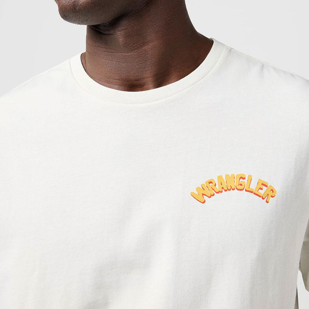 MESKA KOSZULKA WRANGLER GRAPHIC TEE VINTAGE WHITE 112362797
