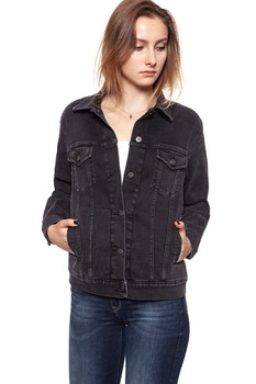 WRANGLER TRUCKER JACKET BACK TO BLACK W4070999S SAMPLE