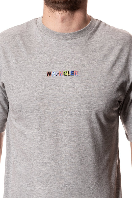 WRANGLER T SHIRT OVERSIZED TEE MID GREY MEL W7C31GF37 112131671