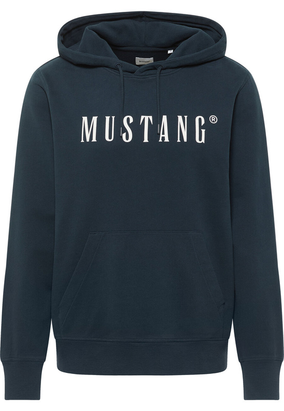 MĘSKA BLUZA Z KAPTUREM MUSTANG LOGO Bronson Carbon 1014687 4135