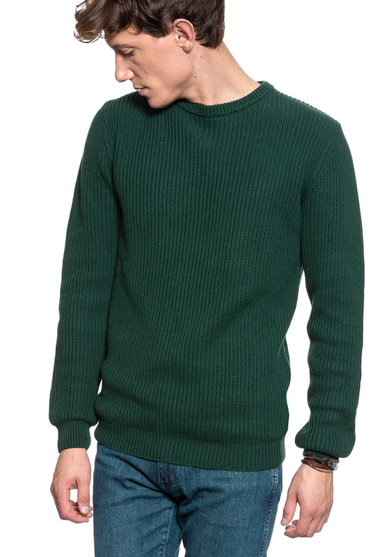 MĘSKI SWETER WRANGLER STRUCTURAL CREW PINE W8B1PNG01 112132381