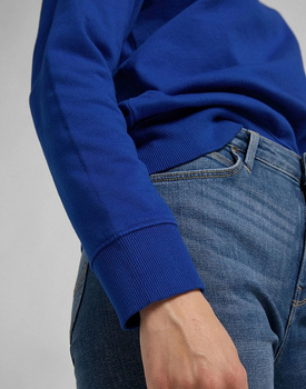 BLUZA DAMSKA MATERIAŁOWA LEE PLAIN CREW NECK SWS SURF BLUE L53RTXQF 112112508