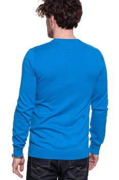 MĘSKI SWETER WRANGLER CREW KNIT DIRECTOIRE BLUE W8A0PDXKL 112132359