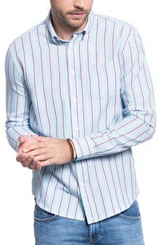 KOSZULA MĘSKA WRANGLER LS 1PKT BUTTON DOWN CERULEAN BLUE W5A34SXVT 112130013