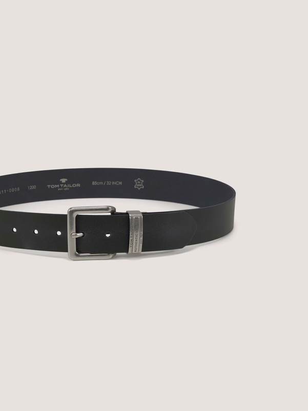 TOM TAILOR MĘSKI PASEK SKÓRZANY KLASYCZNY SKÓRA TG1008R15/791 40mm Gürtel BLACK