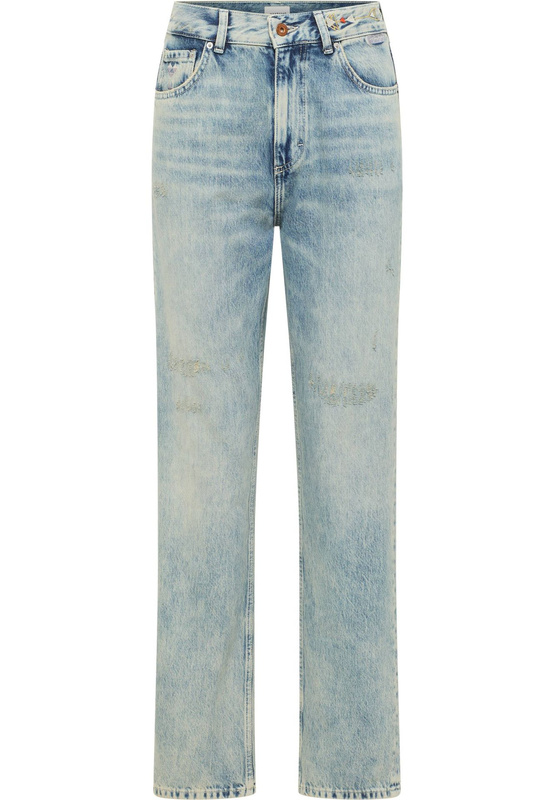 Damskie Spodnie Jeansowe Mustang Style Brooks Straight Denim Blue 1016921 5000 225