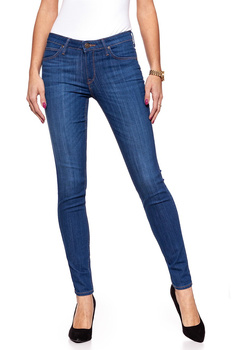 SPODNIE DAMSKIE LEE SCARLETT BRIGHTBLUE WORN L526PFRU 112111791