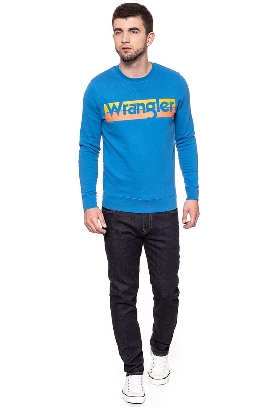 WRANGLER LOGO CREW DEEP WATER W6532HYDF 112130519