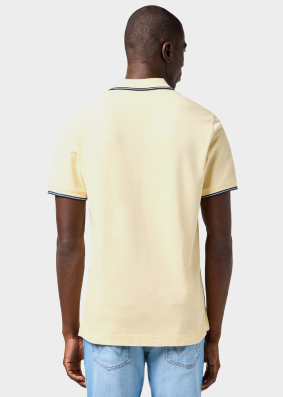 MESKA KOSZULKA WRANGLER POLO SHIRT BANANA CREPE 112362826