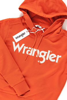 BLUZA WRANGLER LOGO HOODY BURNT OC W6078HP3B 112130446