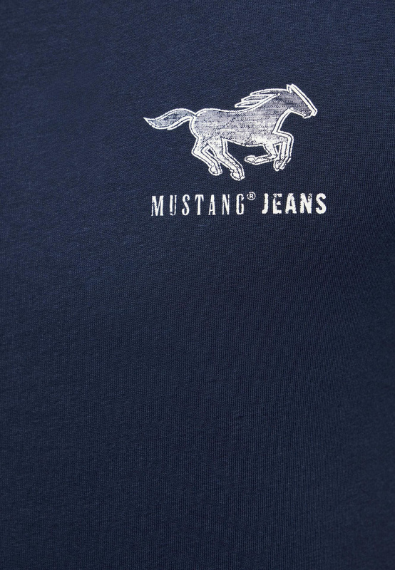 Męski T-Shirt Mustang Style Austin Dark Sapphire 1017126 4136