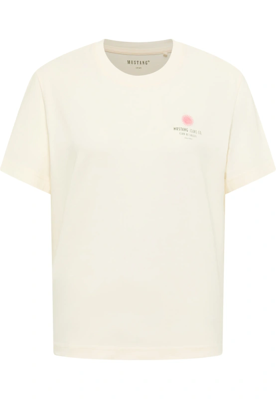 Damski T-Shirt Mustang Style Floris Whisper White 1016141 2013