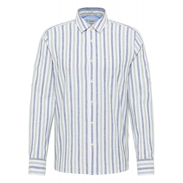 Męska Koszula Mustang Style Rawlins Green Multi Bold Stripe 1016470 12744