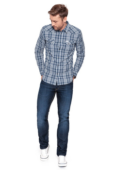 WRANGLER L/S HERITAGE WESTERN NEW INDIGO W57168RRQ