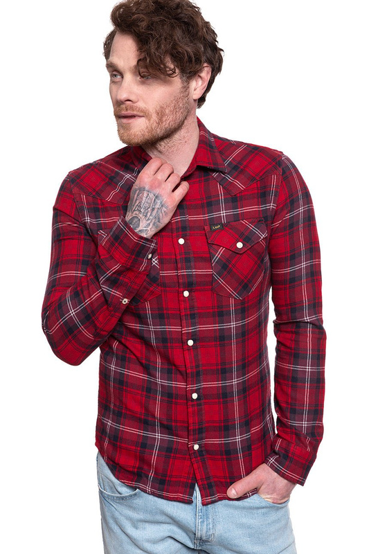 LEE LEE WESTERN SHIRT WARP RED L643OBKG 112115406