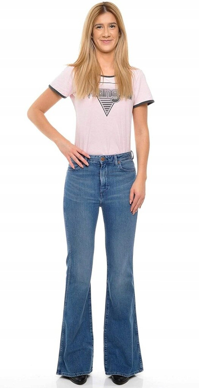 SPODNIE DAMSKIE WRANGLER BOOTCUT WATER BLUE W28BVH78X 112128243