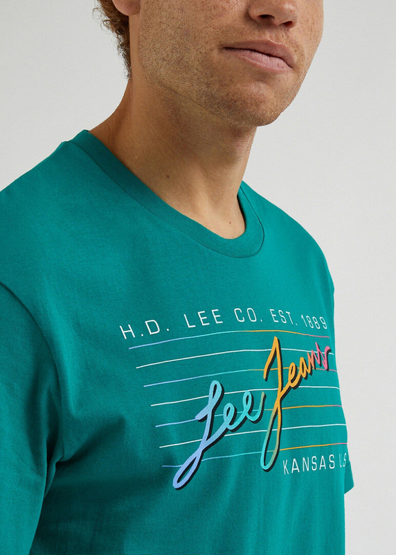 LEE 80S GRAPHIC TEE MĘSKI T-SHIRT KOSZULKA LOGO ENIGMA LL09FEA12 112333660