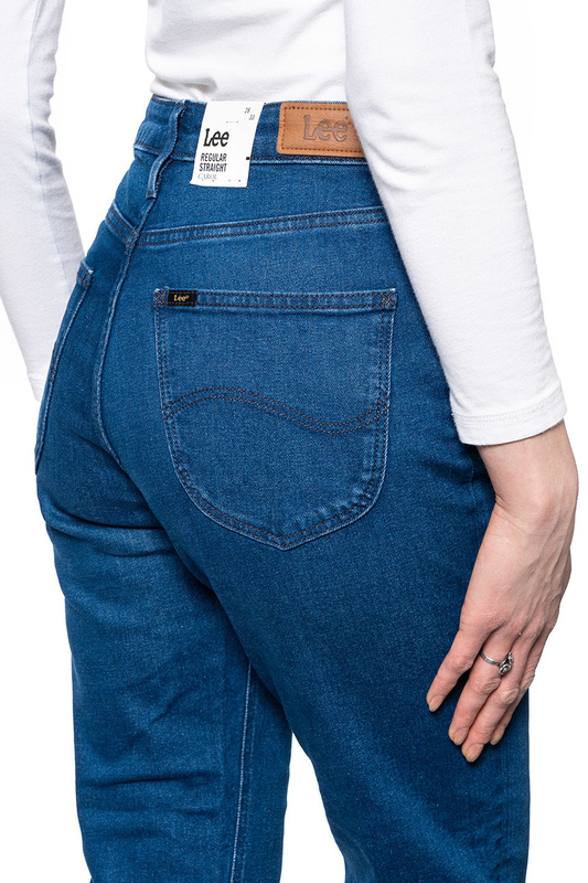 LEE REGURAL STRAIGHT CAROL DAMSKIE SPODNIE JEANSOWE DARK WORN L30ULTHF 112106767