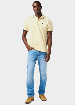 MESKA KOSZULKA WRANGLER POLO SHIRT BANANA CREPE 112362826