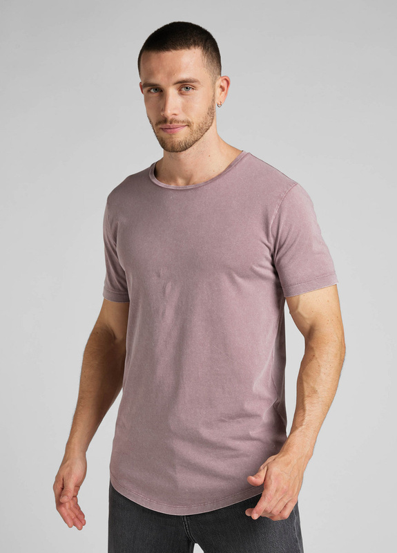 LEE SHAPED TEE MĘSKA KOSZULKA JEDNOLITA PURPLE STORM L62JCK70 112321763