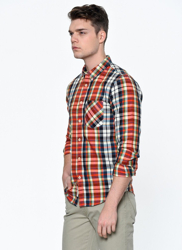 LEE BUTTON DOWN BURNT OCHRE L880DTBH