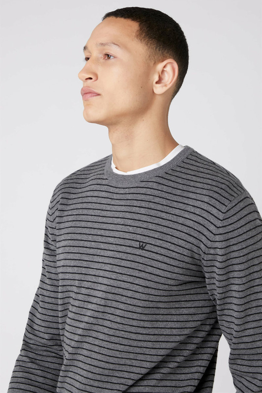 MĘSKI SWETER WRANGLER CREW KNIT CASTLE ROCK W8A02PX8A 112132352