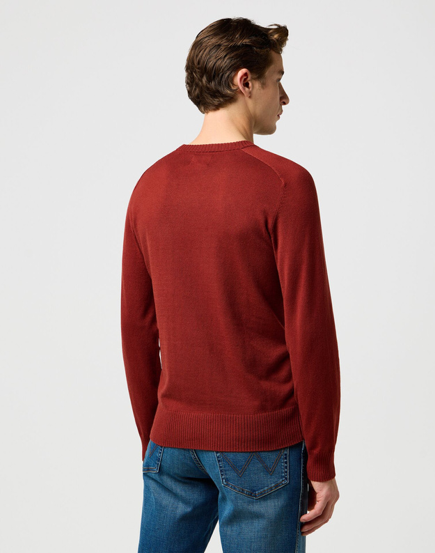 MESKI SWETER WRANGLER KNIT SWEATER FIRED BRICK 112371537