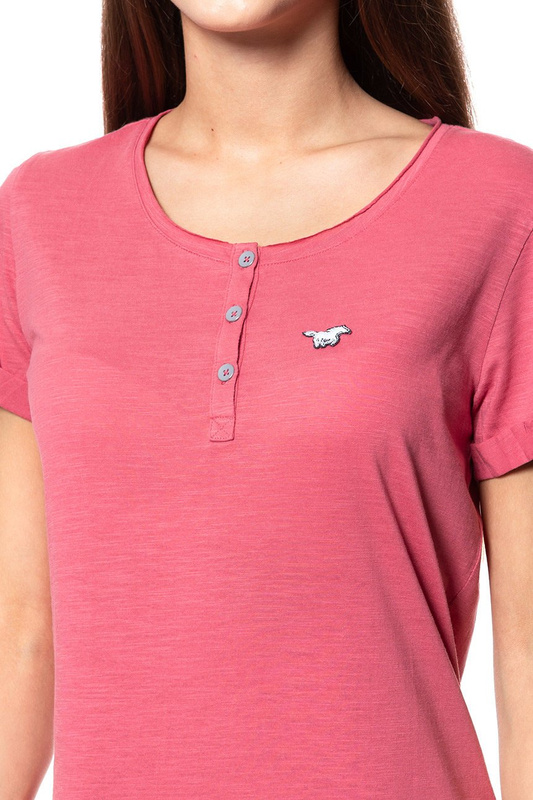 MUSTANG T SHIRT DAMSKI Alexia Henley Slate Rose 1009447 8271