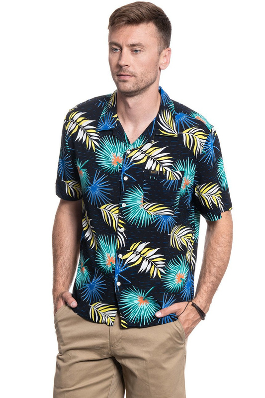 KOSZULA MĘSKA LEE SS RESORT SHIRT SUMMER MINT L67PDWNO 112116910